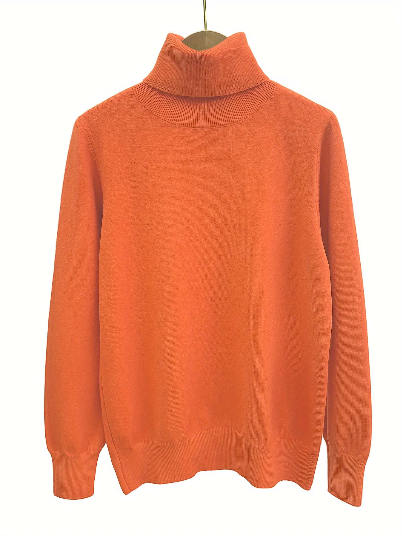 Finely New Style Fashionable Lapel Solid Color Loose Fit Casual Sweater Base Layer Knitwear - 图片 6