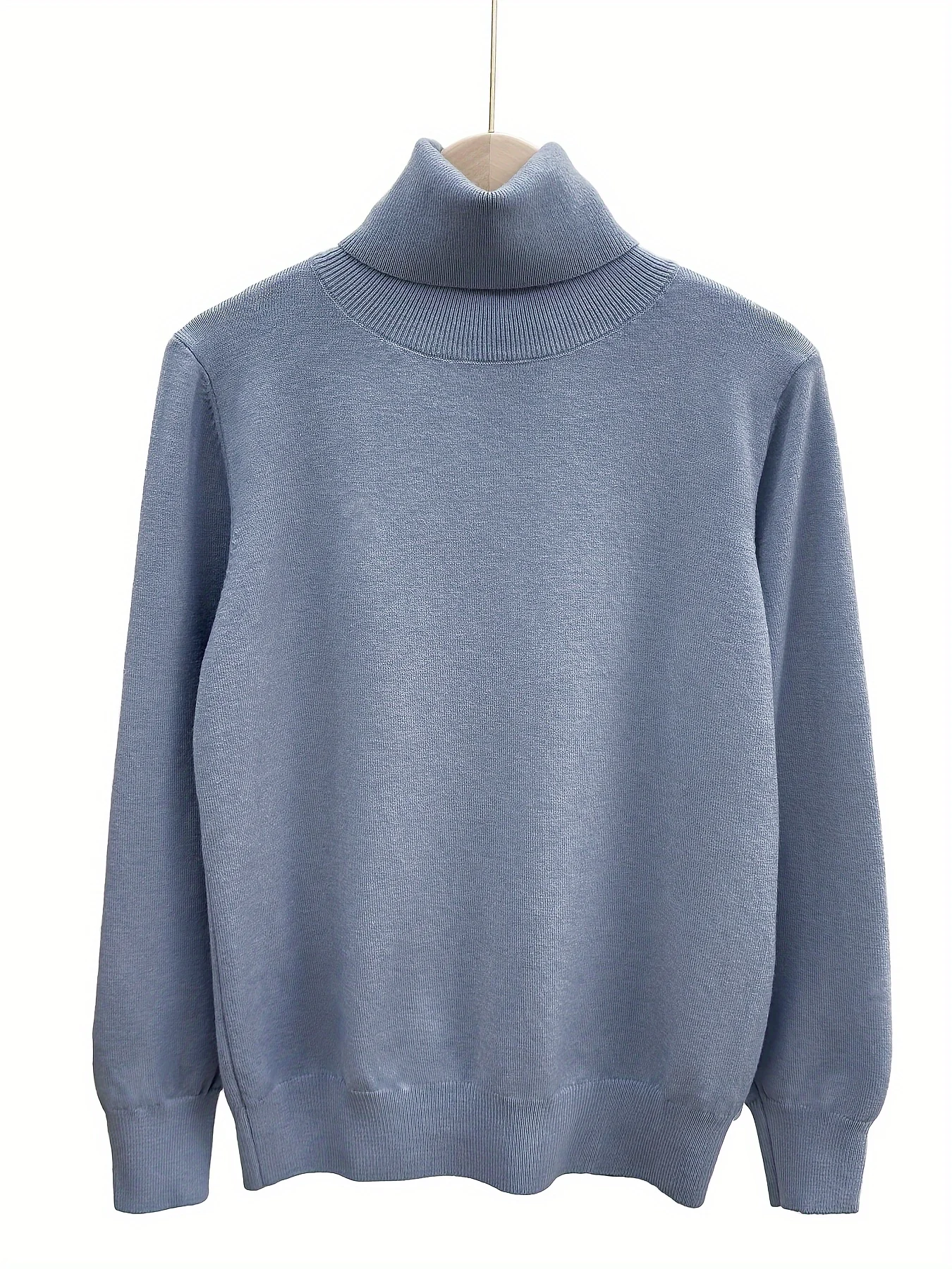 Finely New Style Fashionable Lapel Solid Color Loose Fit Casual Sweater Base Layer Knitwear - 图片 9