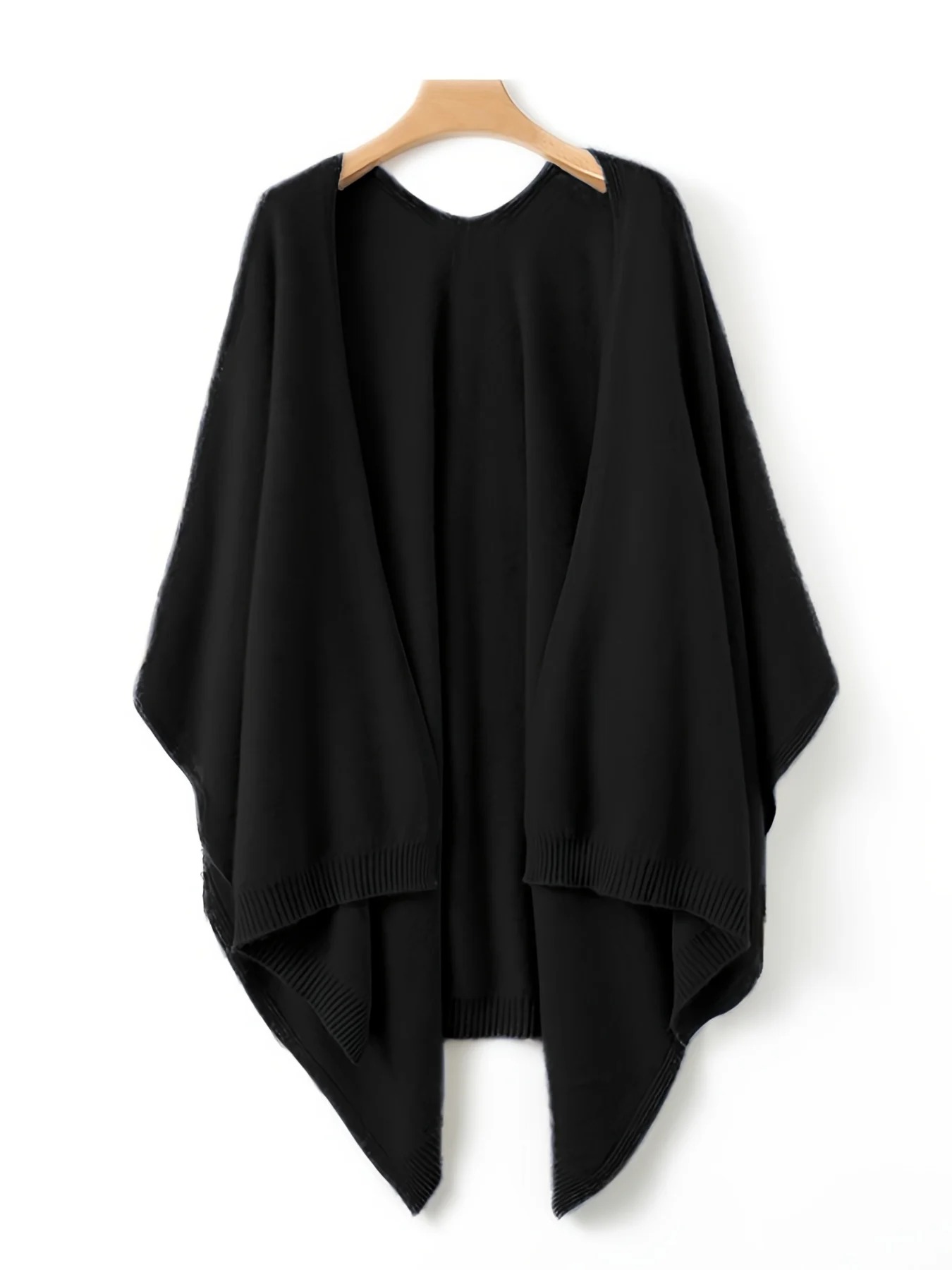 New Women'S Shawl Cardigan for Spring And Autumn, Loose Outerwear, Mid-Length Cape - 图片 9