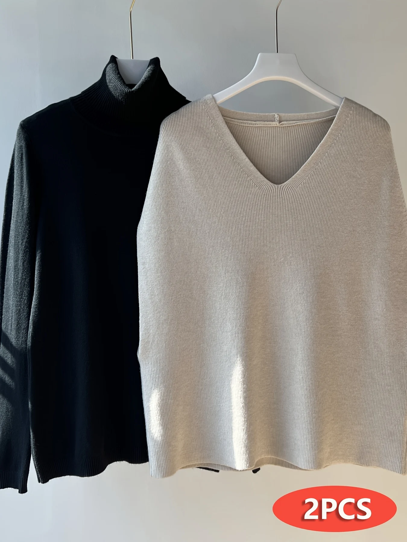 French-Style Loose Fit Vest, New Fashionable Cardigan, Loose Shawl Top, Base Layer Set - 图片 3
