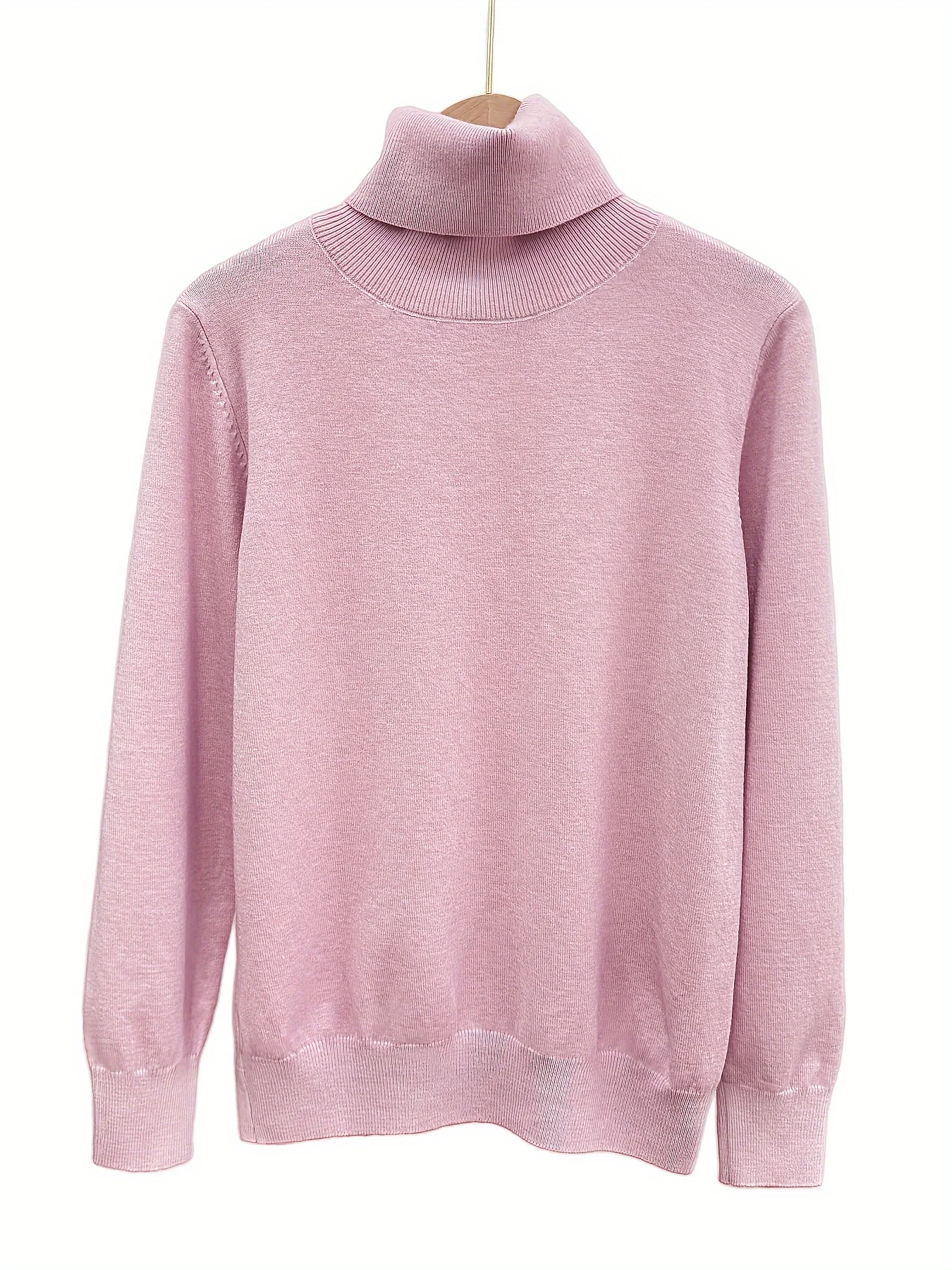 Finely New Style Fashionable Lapel Solid Color Loose Fit Casual Sweater Base Layer Knitwear - 图片 8