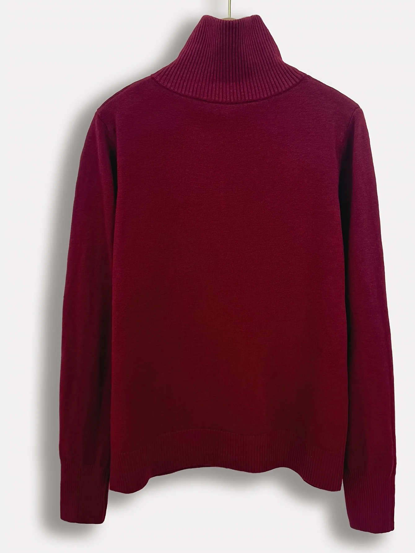 New Fine-Spun Autumn/Winter Fashionable High-End Versatile High-Neck Single-Breasted Hair Needle Sweater - 图片 8