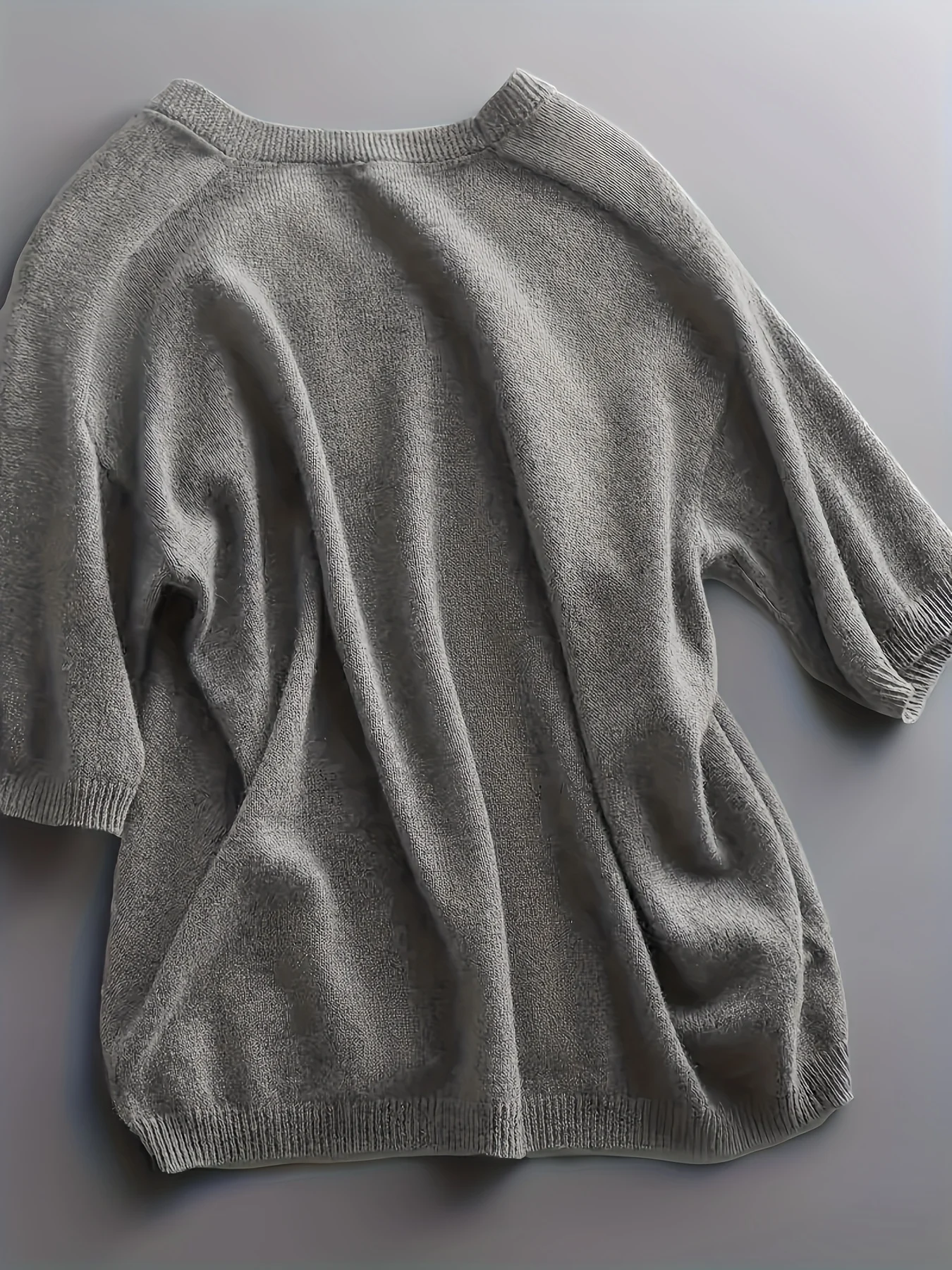 New Short Sleeve T-Shirt Women'S Thin Loose V-Neck Premium Breathable Top - 图片 26