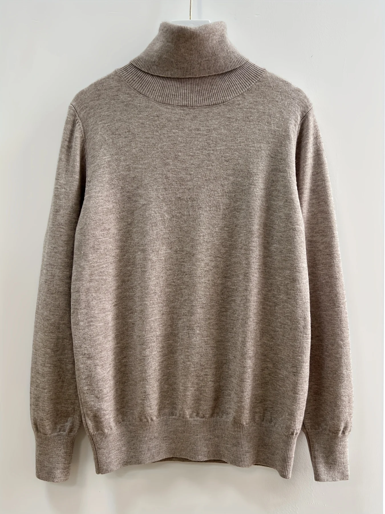Finely New Style Fashionable Lapel Solid Color Loose Fit Casual Sweater Base Layer Knitwear - 图片 10