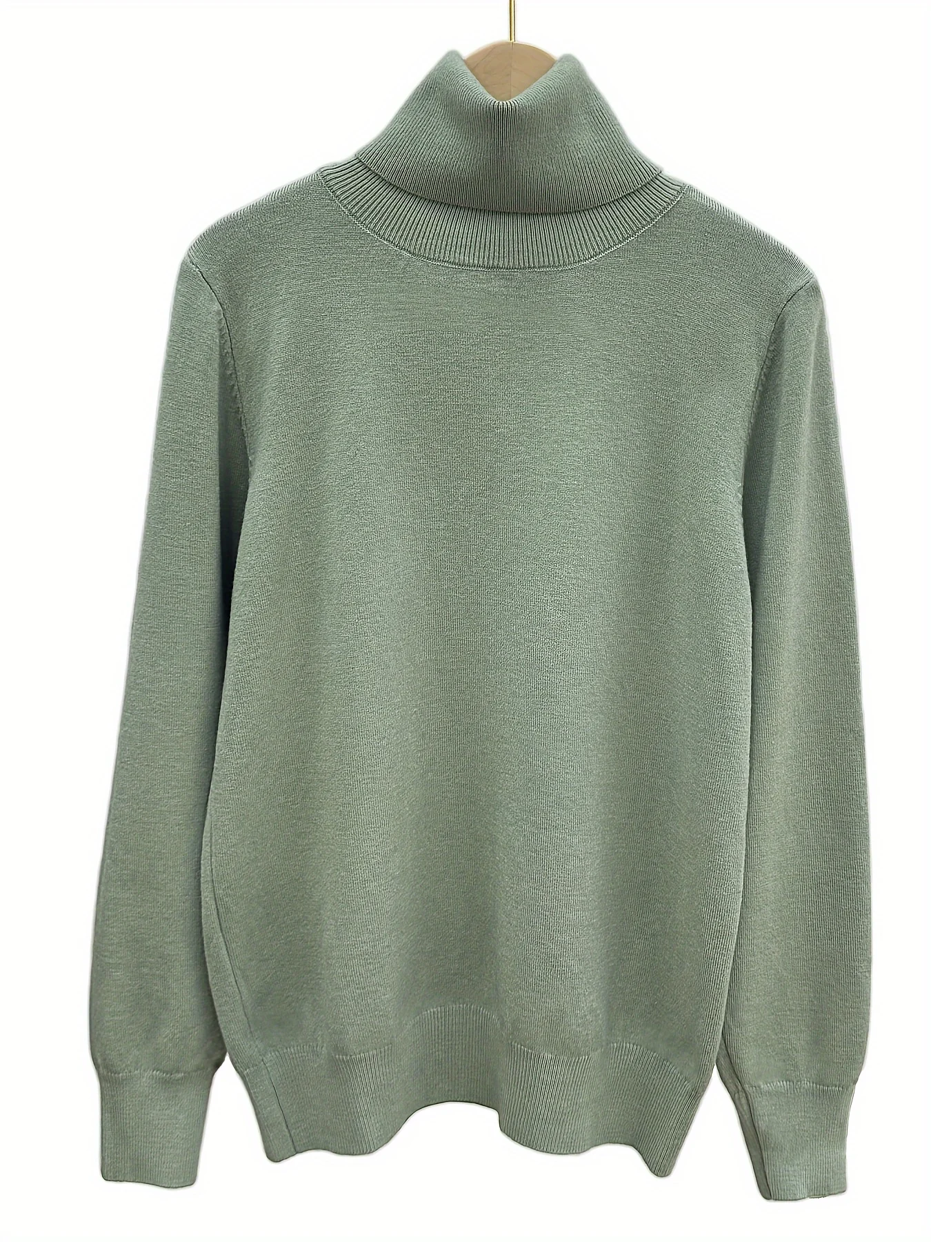 Finely New Style Fashionable Lapel Solid Color Loose Fit Casual Sweater Base Layer Knitwear - 图片 7