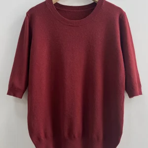 Self-developed Women's Short-sleeve Pullover Round-neck Half-sleeve Short Base Layer Shirt