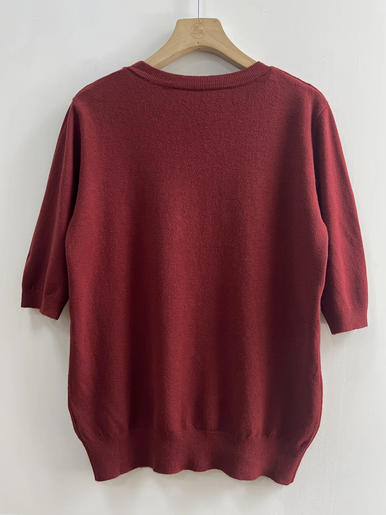 Self-developed Women's Short-sleeve Pullover Round-neck Half-sleeve Short Base Layer Shirt - 图片 7