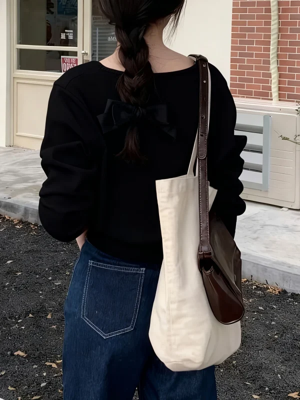 Fine New Round Neck Sweater Designer Niche Cropped Top - 图片 9