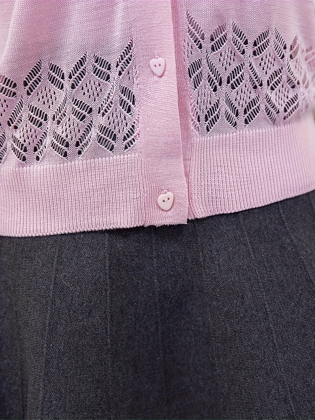 New Hollow Short Jacket Women'S All-Match Shawl Vest Cardigan Outerwear Women'S Top - 图片 16
