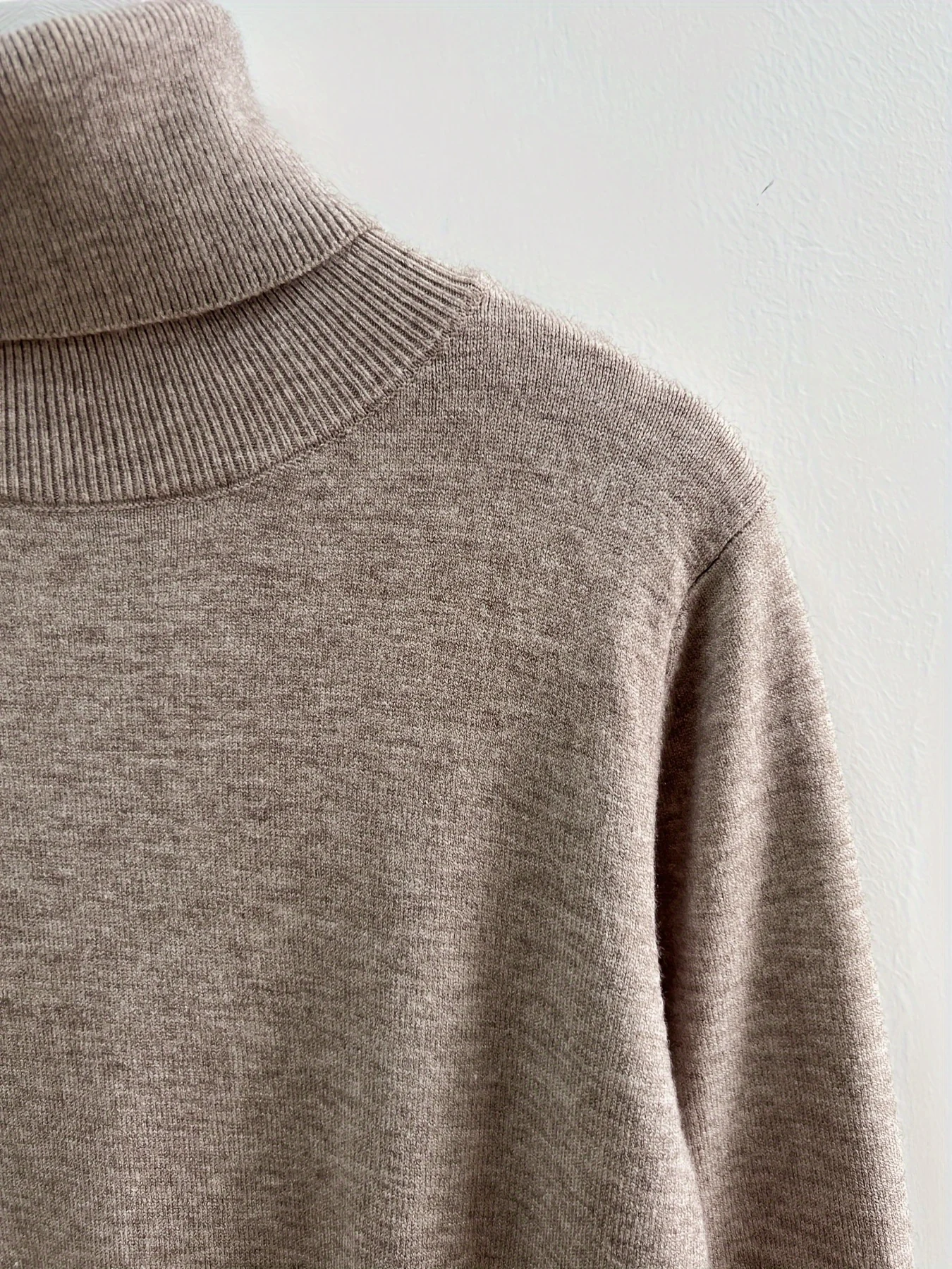 Finely New Style Fashionable Lapel Solid Color Loose Fit Casual Sweater Base Layer Knitwear - 图片 19